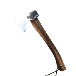 Toporek turystyczny surwiwalowy siekiera z drewnianym trzonem nr 35