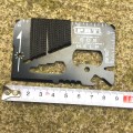 Karta survivalowa przetrwania multitool kieszonkowy czarny