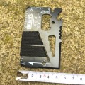 Karta survivalowa przetrwania multitool kieszonkowy czarny