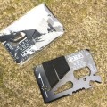 Karta survivalowa przetrwania multitool kieszonkowy czarny