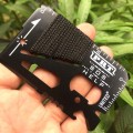 Karta survivalowa przetrwania multitool kieszonkowy czarny