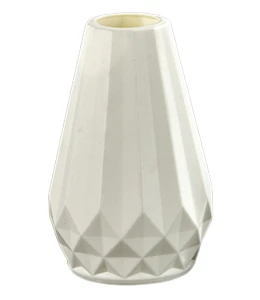 Wazon nietłukący na kwiaty dekoracyjny 15cm biały