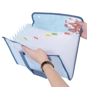 Teczka na dokumenty A4 aktówka zamykana plastikowa do przechowywania dokumentów przezroczysta