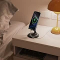 Stojak na telefon metalowy solidny podstawka pod smartfona obrotowy składany