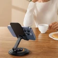 Stojak na telefon metalowy solidny podstawka pod smartfona obrotowy składany