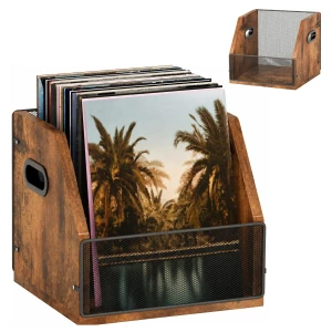 Stojak pojemnik na płyty winylowe LP książki organizer 37,5 × 29 × 29,5 cm