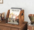Stojak pojemnik na płyty winylowe LP książki organizer 37,5 × 29 × 29,5 cm