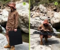 Stolik turystyczny kempingowy biwakowy metalowy składany wzór 2