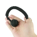 Brelok z kulką stalową w oplocie z linki paracord