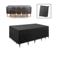 Pokrowiec na meble ogrodowe tkanina Oxford 420 czarny 150x120x71cm