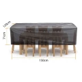 Pokrowiec na meble ogrodowe tkanina Oxford 420 czarny 150x120x71cm