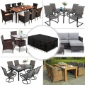 Pokrowiec na meble ogrodowe tkanina Oxford 420 czarny 270x180x89cm