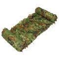 Wojskowa siatka maskująca 4x5 m Woodland – kamuflaż 3D z linkami mocującymi