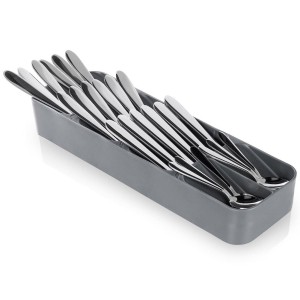 Organizer wkład do szuflady na sztućce szary 39x11,5x5,5