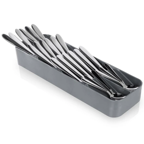Organizer wkład do szuflady na sztućce szary 39x11,5x5,5
