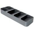 Organizer wkład do szuflady na sztućce szary 39x11,5x5,5
