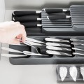 Organizer wkład do szuflady na sztućce szary 39x11,5x5,5