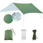 Płachta biwakowa TARP 3x3m zielony