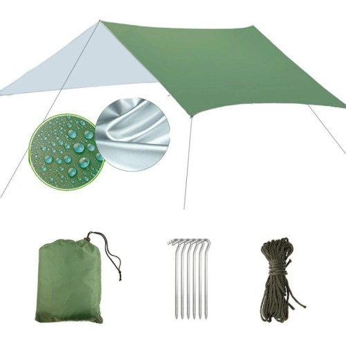 Płachta biwakowa TARP 3x3m zielony