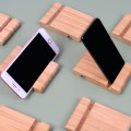Podstawka bambusowa stojak na telefon tablet