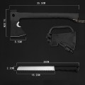 Toporek survivalowy siekiera nóż krzesiwo gwizdek 5w1