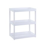 Półka łazienkowa do garderoby plastikowa biała 3 poziomy