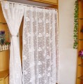 Drążek rozporowy teleskopowy 60-110cm prysznicowy regulowany biały karnisz
