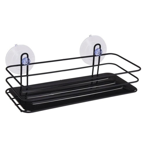 Półka łazienkowa Bathroom Solutions na przyssawki czarna