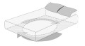 Ochraniacz na materac 90x200cm bawełniany wodoodporny gruby
