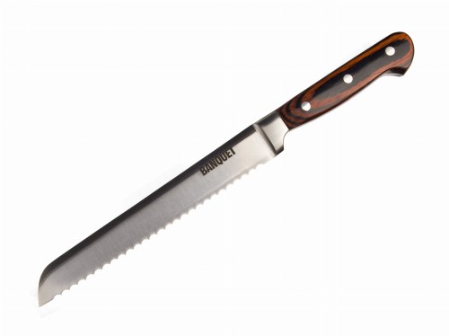 Nóż kuchenny do chleba długi ząbkowany 33cm SAVOY Vetro stal nierdzewna
