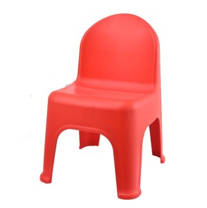 Krzesełko dla dziecka plastikowe krzesło dziecięce czerwone z oparciem