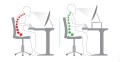 Podstawka pod monitor lub laptopa czarny stolik półka z szufladą i regulacją wysokości