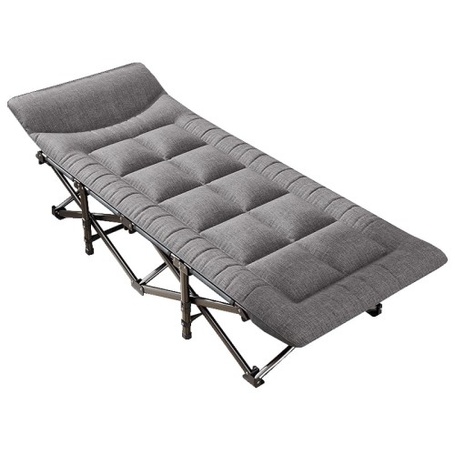 Łóżko polowe turystyczne składane z materacem 68x185cm + pokrowiec