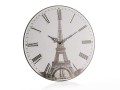 Zegar ścienny dekoracyjny wzór Wieża 34cm średnicy Home Decor
