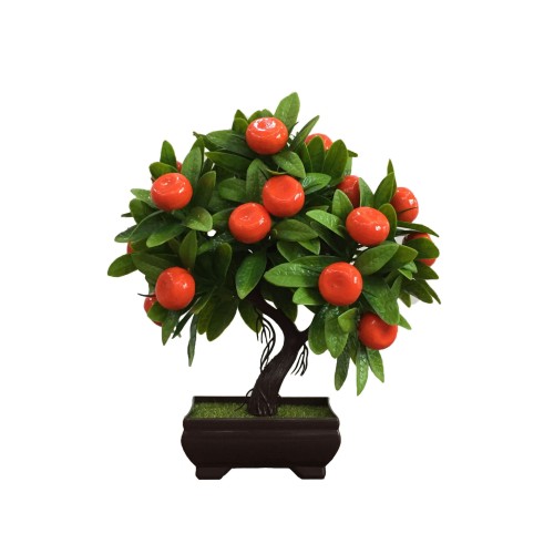 Sztuczne drzewko mandarynkowe bonsai dekoracja roślinna