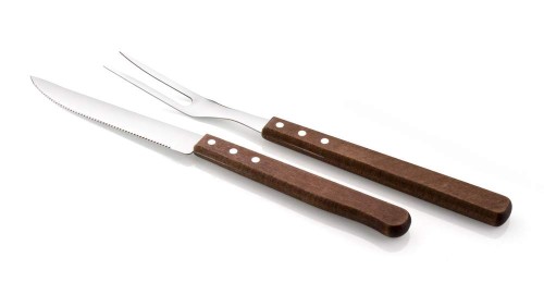 Zestaw do grillowania nóż + widelec kpl 2 el nierdzewne Banquet
