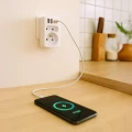 Rozgałęźnik Elektryczny z Gniazdami USB-C USB-A Ładowarka do 3680W złodziejka