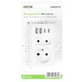 Rozgałęźnik Elektryczny z Gniazdami USB-C USB-A Ładowarka do 3680W złodziejka
