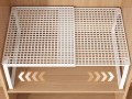 Półka kuchenna wstawiana do szafki regulowana długość 27-38cm biała