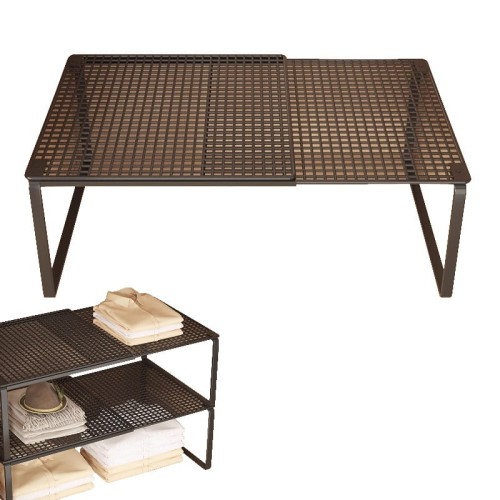 Półka kuchenna wstawiana do szafki regulowana długość 38-62cm czarna