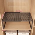 Półka kuchenna wstawiana do szafki regulowana długość 50-85cm czarna