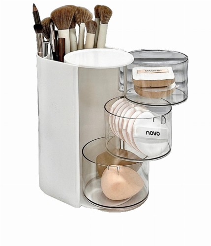 Pojemnik organizer na przybory kosmetyczne kosmetyki 3 poziomy