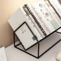 Stojak na płyty winylowe designerski regał loft na winyle książki metalowy czarny