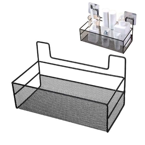 Półka metalowa łazienkowa koszyk zawieszany 26cm czarny