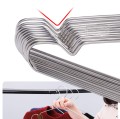 Wieszaki metalowe na ubrania do szafy zest 10szt 42cm srebrne