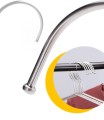 Wieszaki metalowe na ubrania do szafy zest 10szt 42cm srebrne