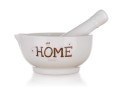 Moździerz z wałkiem ceramiczny do przypraw 11,5x6cm wzór Home Banquet
